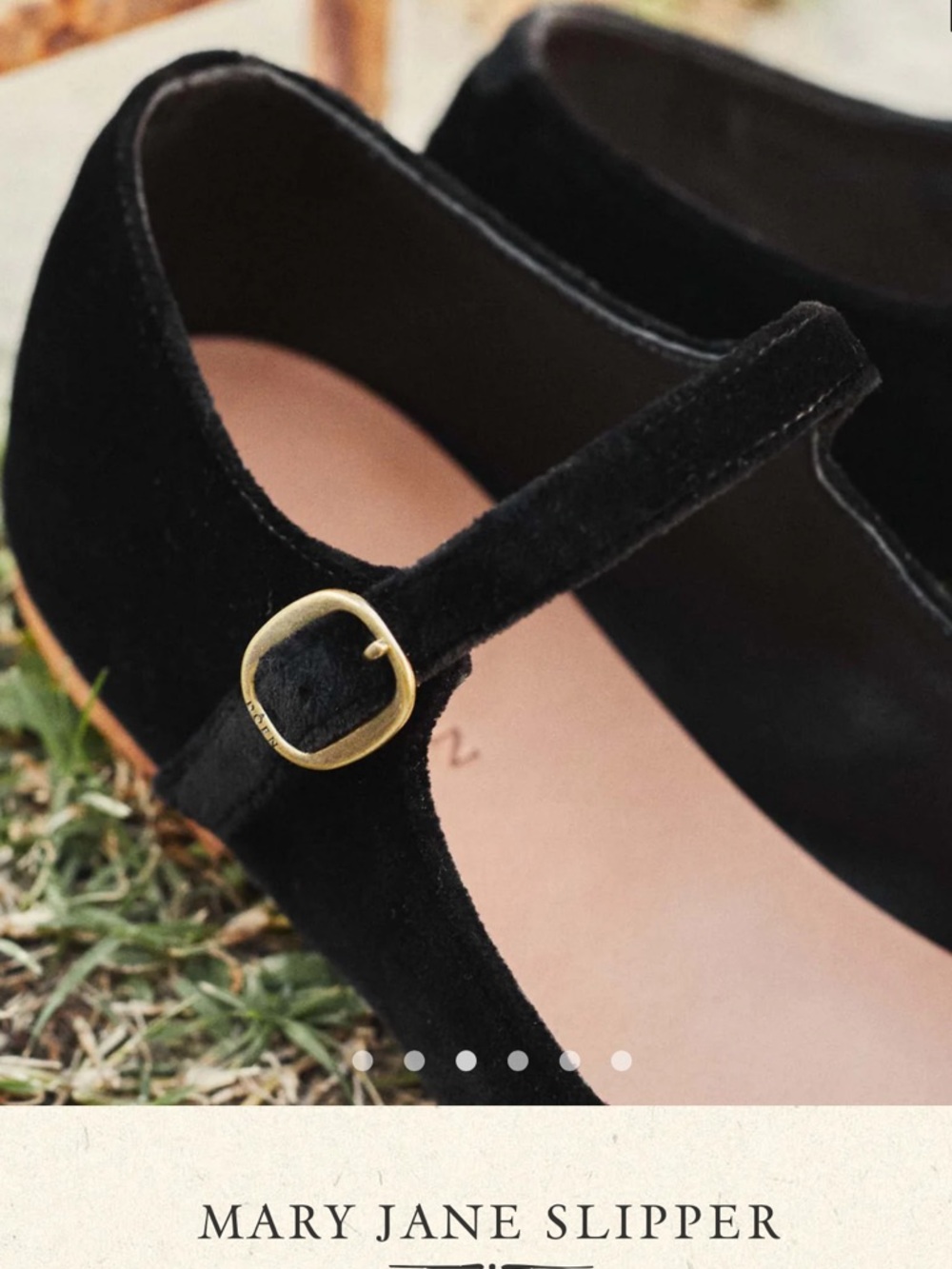 Doen Black Mary Jane Velvet Slippers - Picture 3 of 8